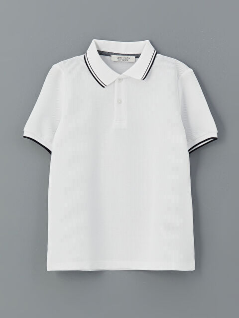 LCW Vision Polo Yaka Dokulu Erkek Çocuk Tişört - S5MK99Z4-Q6K