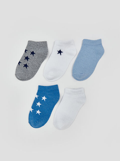 LCW Kids Erkek Çocuk Patik Çorap 5'li - S5ML47Z4-K00