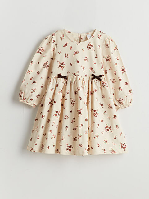 LCW Kids Çiçekli Kız Çocuk 2 İplik Elbise - S5ML71Z1-LRA