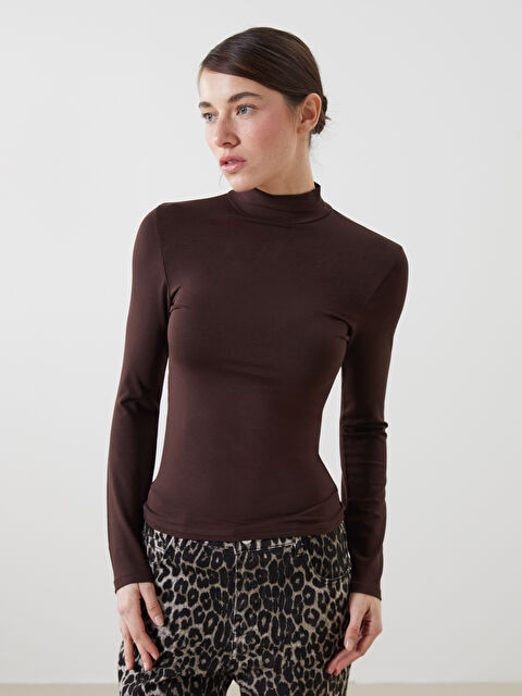 LCWAIKIKI Classic Dik Yaka Kadın Body - S5ML92Z8-DJ7