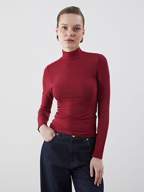 LCWAIKIKI Classic Dik Yaka Kadın Body - S5ML92Z8-JAV