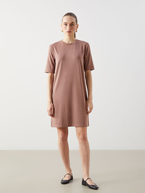 LCW ECO Bisiklet Yaka Kadın Elbise - S5MM13Z8-R1X