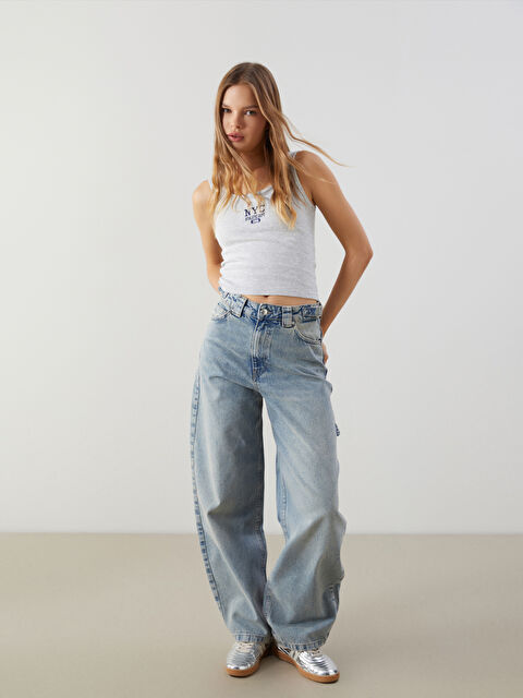 XSIDE Baggy Fit Kadın Jean Pantolon - S5MM52Z8-UCY