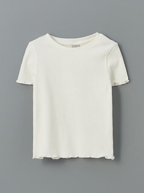 LCW Kids Bisiklet Yaka Kız Çocuk Tişört - S5MM97Z4-R9J