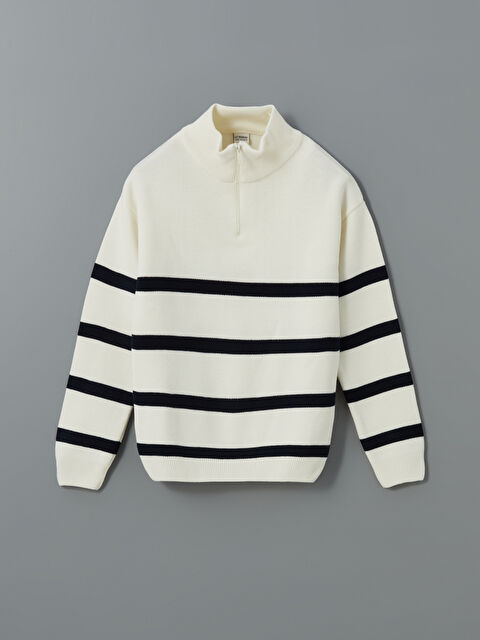 LCW Kids Dik Yaka Erkek Çocuk Triko Kazak - S5MN30Z4-EEW