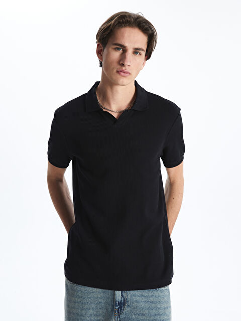 XSIDE Polo Yaka Kısa Kollu Erkek Tişört - S5MN41Z8-CVL