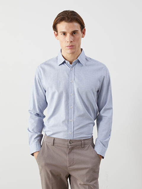 SOUTHBLUE Regular Fit Uzun Kollu Poplin Erkek Gömlek - S5MN56Z8-CTS