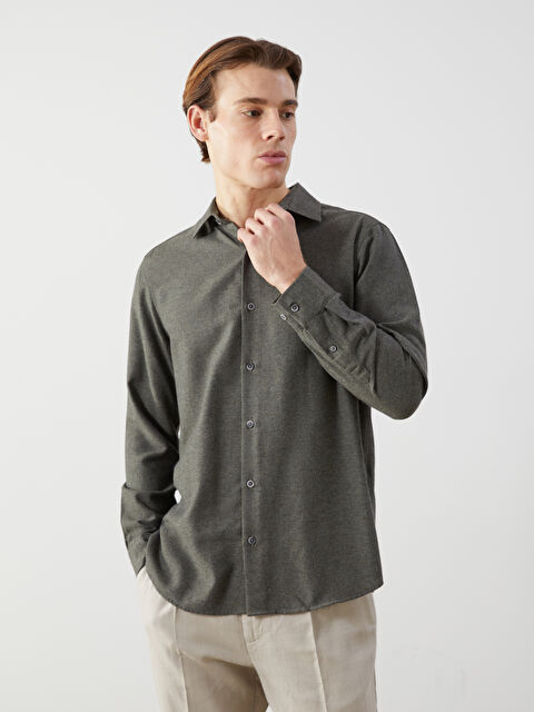 SOUTHBLUE Regular Fit Uzun Kollu Erkek Gömlek - S5MO18Z8-CWH