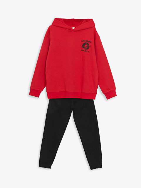 LCW Kids Kapüşonlu Erkek Çocuk Eşofman Takım - S5MO76Z4-HMW