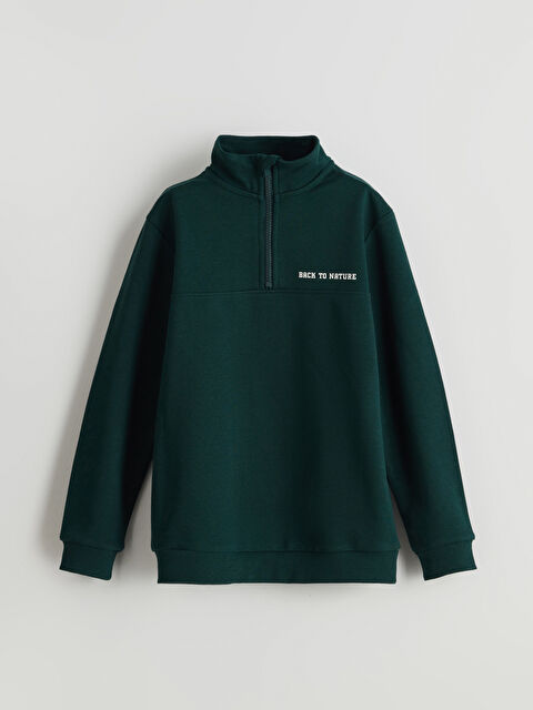 LCW Kids Dik Yaka Erkek Çocuk Kalın Sweatshirt - S5MP16Z4-HHQ