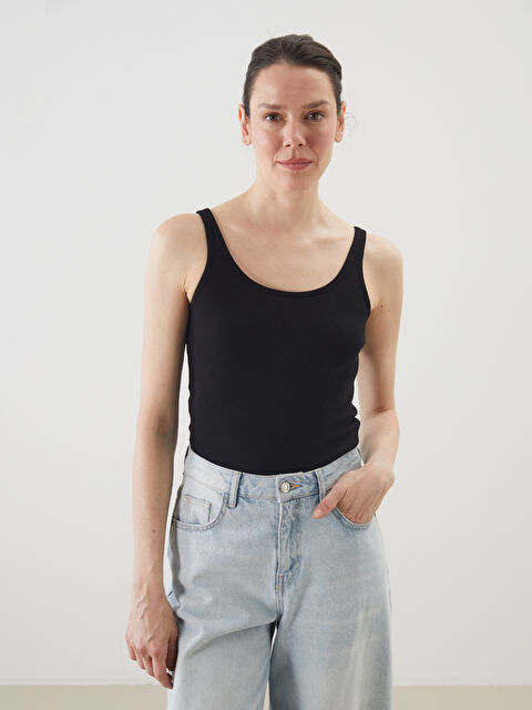 LCWAIKIKI Classic U Yaka Kadın Atlet - S5MP31Z8-CVL