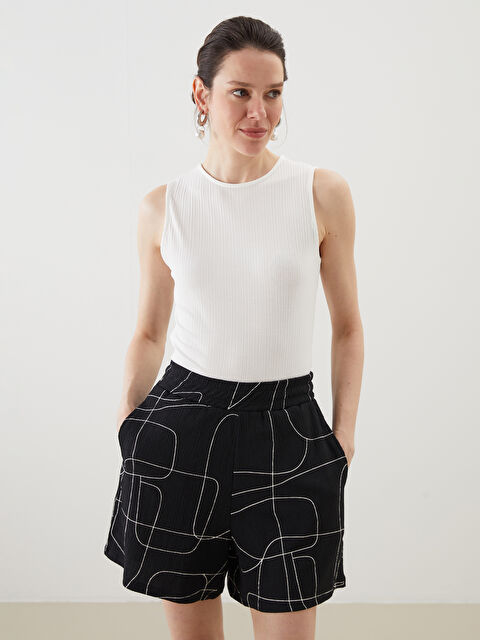 LCWAIKIKI Classic Bisiklet Yaka Dokulu Kadın Atlet - S5MP35Z8-R9J