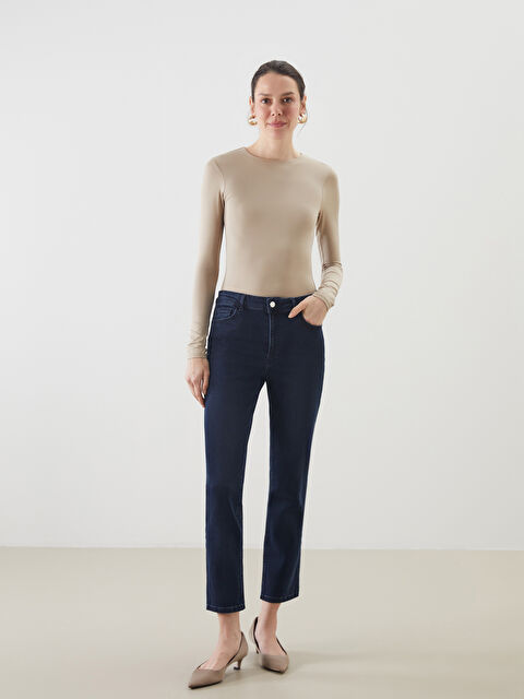 LCWAIKIKI Classic Push Up Kadın Jean Pantolon - S5MP74Z8-890