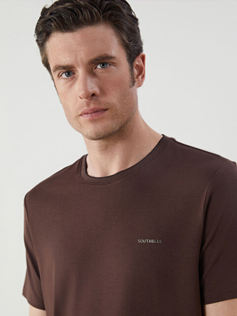 SOUTHBLUE Bisiklet Yaka Baskılı Penye Erkek Tişört - S5MQ08Z8-R39