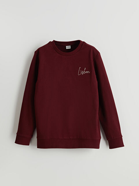 LCW Kids Bisiklet Yaka Erkek Çocuk Sweatshirt - S5MQ25Z4-YHR