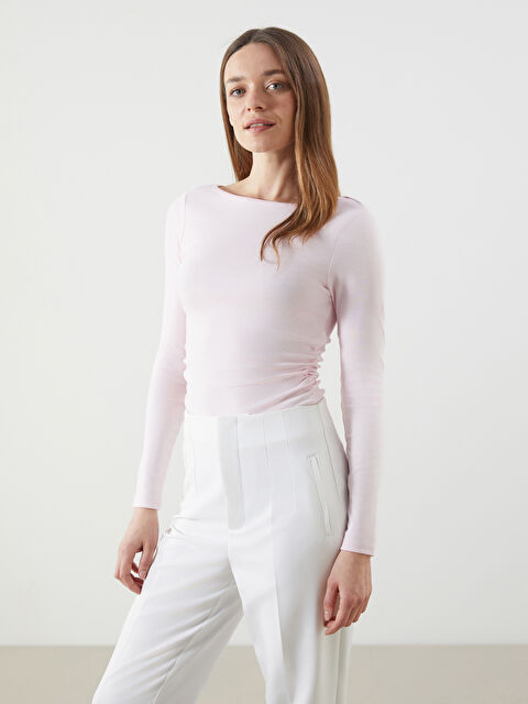 LCWAIKIKI Classic Kayık Yaka Kadın Body - S5MQ40Z8-FSA