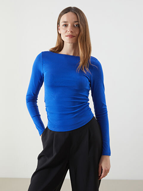 LCWAIKIKI Classic Kayık Yaka Kadın Body - S5MQ40Z8-HSJ