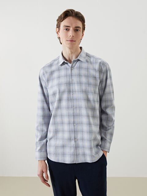 LCW Vision Regular Fit Uzun Kollu Ekose Erkek Oduncu Gömlek - S5MQ43Z8-LLC