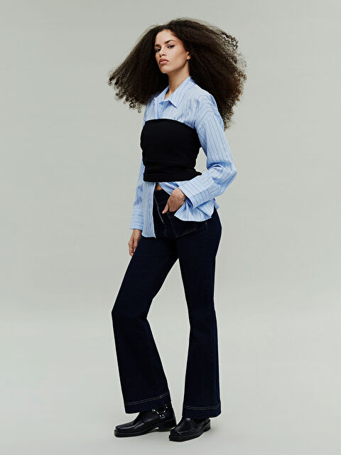 LCW Jeans Mars Flare Kadın Jean Pantolon - S5MQ45Z8-309