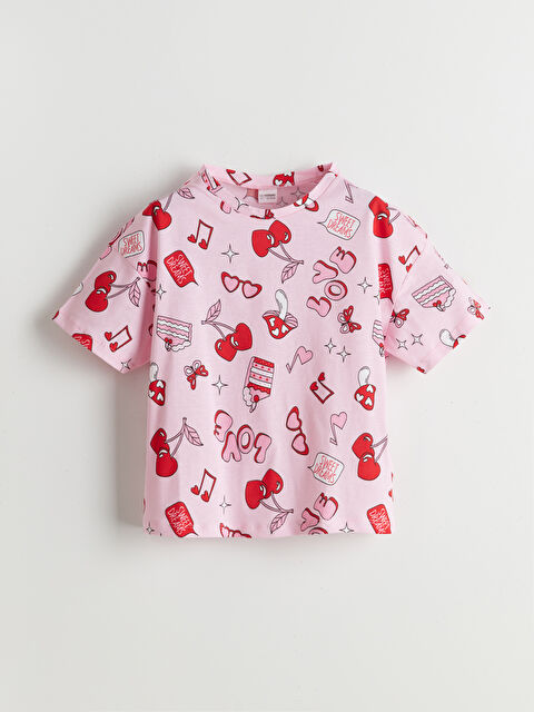 LCW Kids Bisiklet Yaka Kız Çocuk Pijama Üst - S5MQ62Z4-LT4