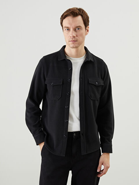 LCWAIKIKI Classic Slim Fit Uzun Kollu Erkek Gömlek - S5MQ81Z8-RQL