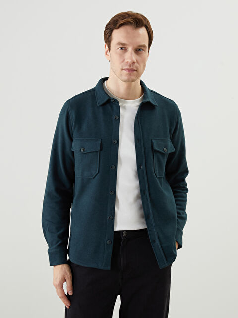 LCWAIKIKI Classic Regular Fit Uzun Kollu Erkek Gömlek - S5MQ82Z8-CYB