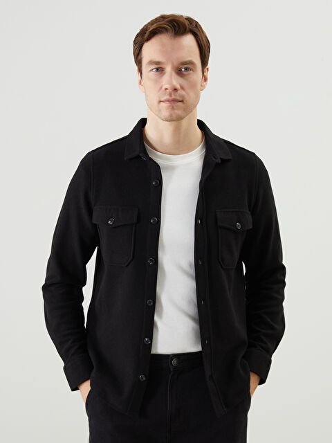 LCWAIKIKI Classic Slim Fit Uzun Kollu Erkek Gömlek - S5MQ83Z8-RQL