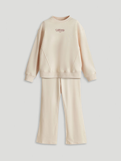 LCW Kids Bisiklet Yaka Kız Çocuk Eşofman Takım - S5MR63Z4-FRC