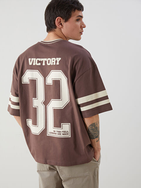 XSIDE V Yaka Kısa Kollu Erkek Tişört - S5MR75Z8-HLD