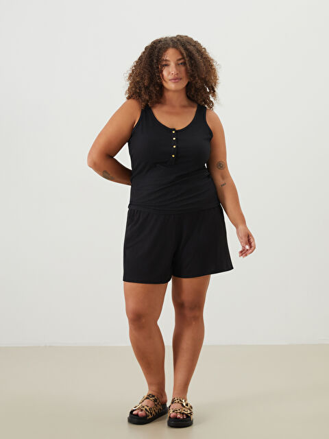 LCWAIKIKI Classic U Neck Textured Women's Tank Top - S5MS50Z8-CVL