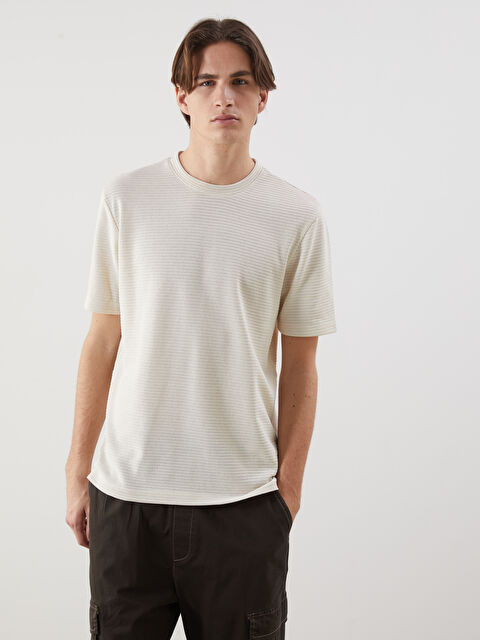 XSIDE Bisiklet Yaka Erkek Tişört - S5MS75Z8-FRR