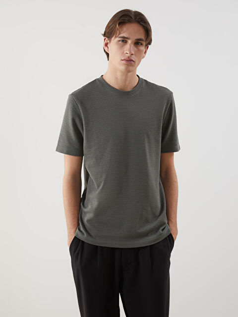 XSIDE Bisiklet Yaka Erkek Tişört - S5MS75Z8-ZJG