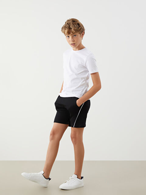 LCW Kids Beli Lastikli Erkek Çocuk Şort - S5MS80Z4-CVL