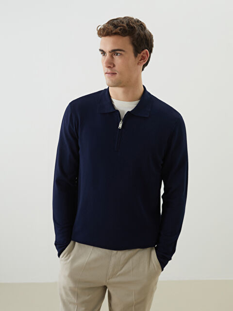 SOUTHBLUE Polo Yaka Erkek Triko Kazak - S5MT00Z8-RFH