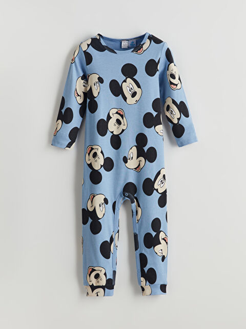 LCW baby Mickey Mouse Baskılı Erkek Bebek İnterlok Tulum - S5MT07Z1-LQQ