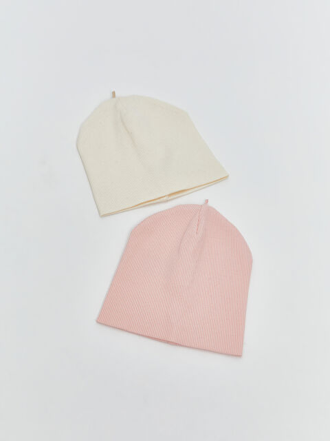 LCW baby Basic Kız Bebek Bere 2'li - S5MT48Z1-FRA