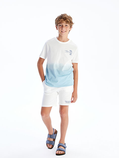 LCW Kids Bisiklet Yaka Erkek Çocuk Tişört ve Şort - S5MT75Z4-LQQ