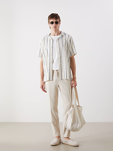 LCW Vision Standart Kalıp Keten Karışımlı Erkek Pantolon - S5MT89Z8-YLJ