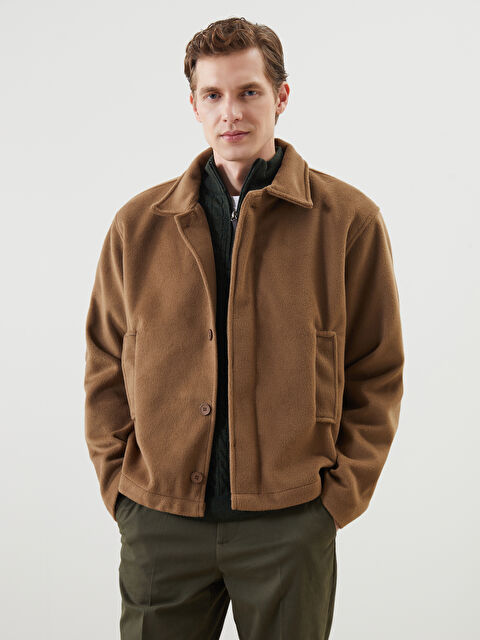 XSIDE Rahat Kalıp Ceket Yaka Erkek Kaşe Kaban - S5MT98Z8-J0U