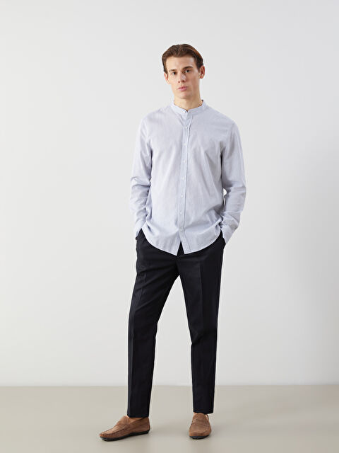 LCW Vision Standart Kalıp Keten Karışımlı Erkek Pantolon - S5MT99Z8-CVL