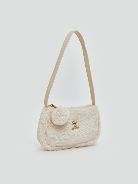 LCW ACCESSORIES Nakışlı Pelüş Kız Çocuk Omuz Çantası - S5MU00Z4-F0B