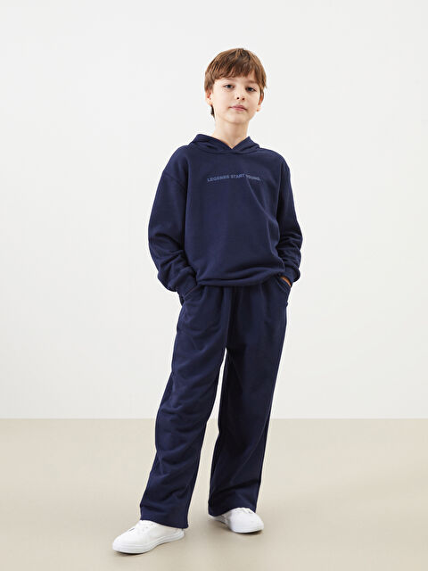 LCW Kids Kapüşonlu Erkek Çocuk Eşofman Takım - S5MU03Z4-HRC