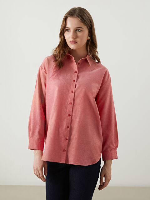 Natuvera Regular Fit Kadın Gömlek - S5MU37Z8-Z2T