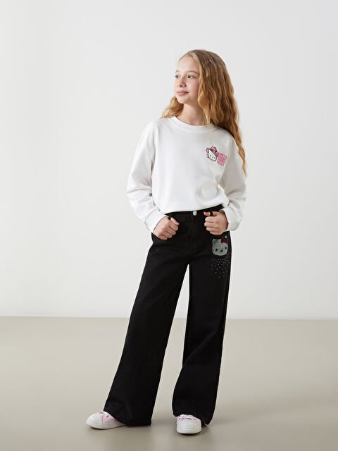 LCW Kids Wideleg Kız Çocuk Jean Pantolon - S5MU57Z4-326