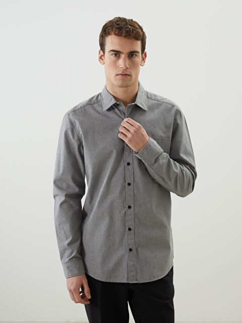 SOUTHBLUE Slim Fit Uzun Kollu Erkek Gömlek - S5MU76Z8-D2X