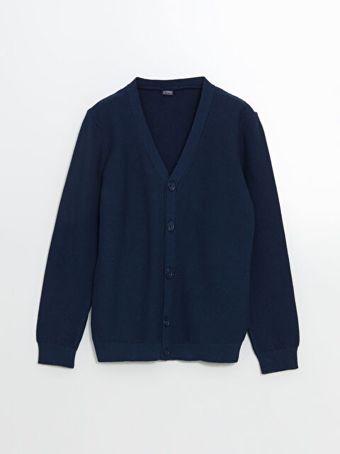 LCW Kids V Yaka Erkek Çocuk Triko Hırka - S5MU92Z4-CS0