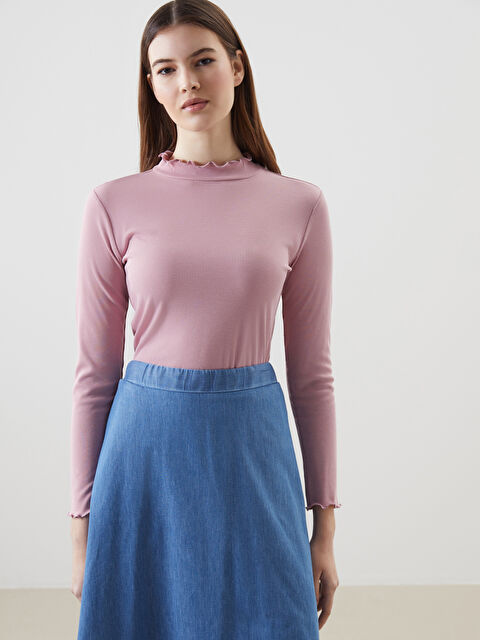 LCW Modest Dik Yaka Kadın Body - S5MV29Z8-KFG