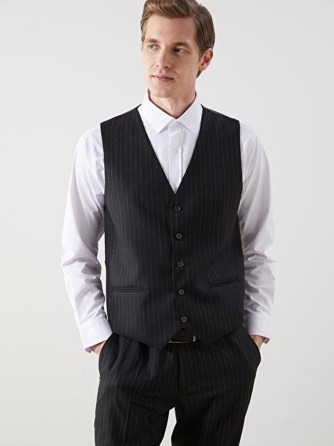 LCW BUSINESS Standart Kalıp Erkek Klasik Yelek - S5MV54Z8-LEG