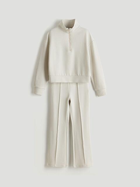 LCW Kids Dik Yaka Soft Touch Kız Çocuk Eşofman Takım - S5MV71Z4-VF5