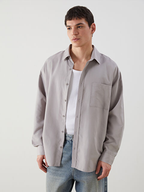 XSIDE Rahat Kalıp Uzun Kollu Erkek Gömlek - S5MY15Z8-ZJM